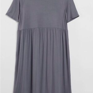 ASOS GREY LNG T SHIRT DRESS. NWT. SIZE 8.